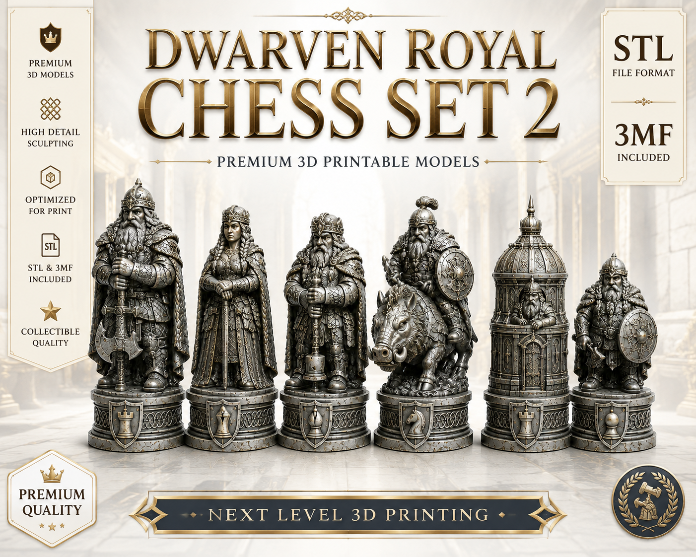 dwarven royal chess set 2 dwarven royal chess set 2