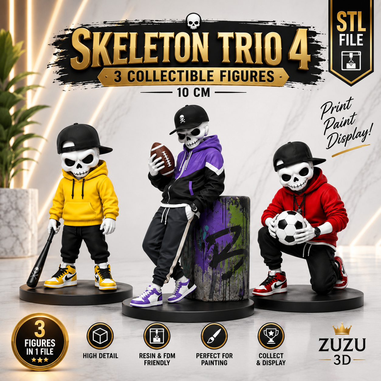 skeleton trio 4 stl skeleton trio 4 stl