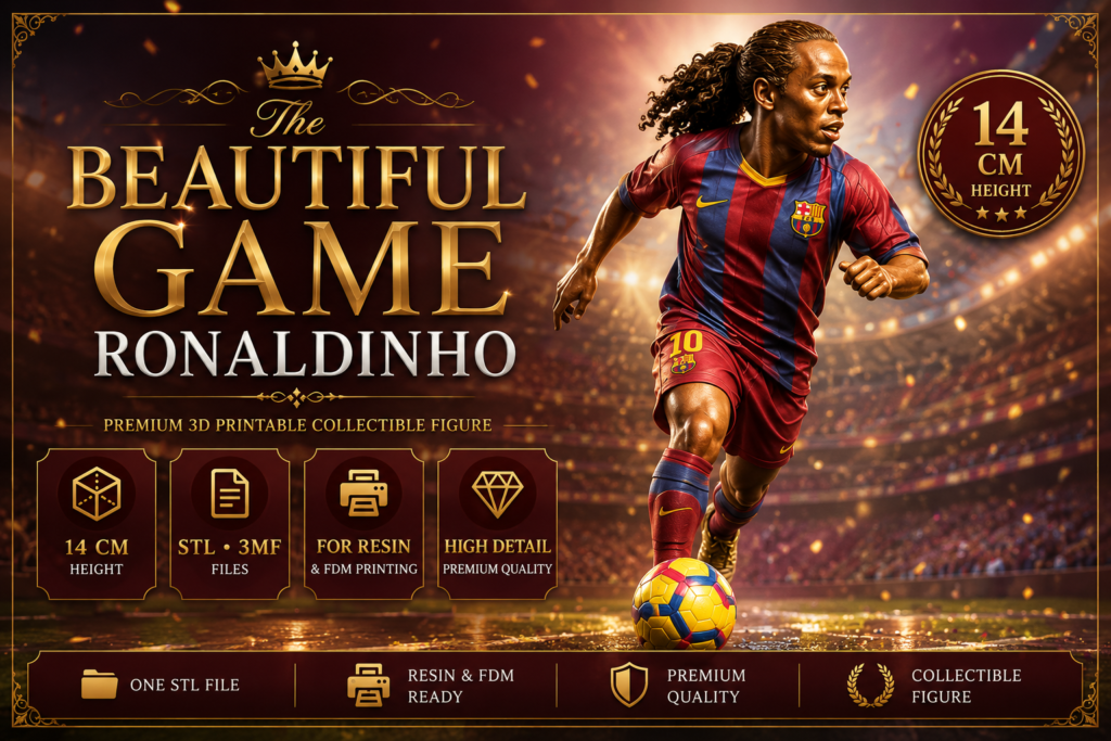 the beautiful game ronaldinho 14см