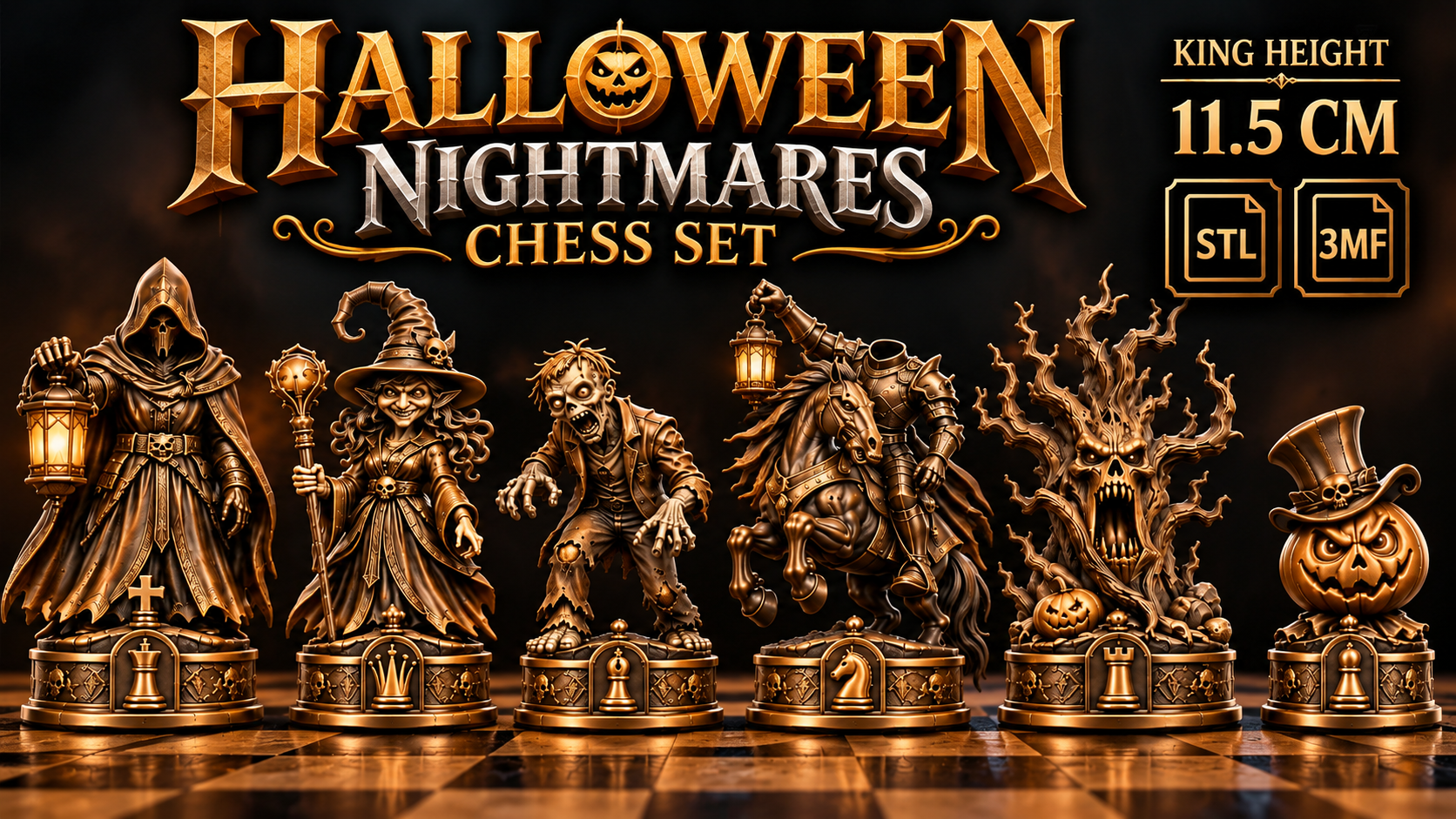 halloween nightmares chess set halloween nightmares chess set
