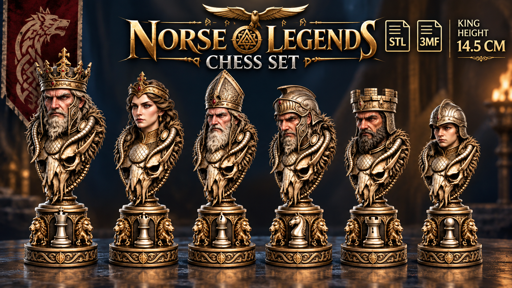 norse legends chess set norse legends chess set