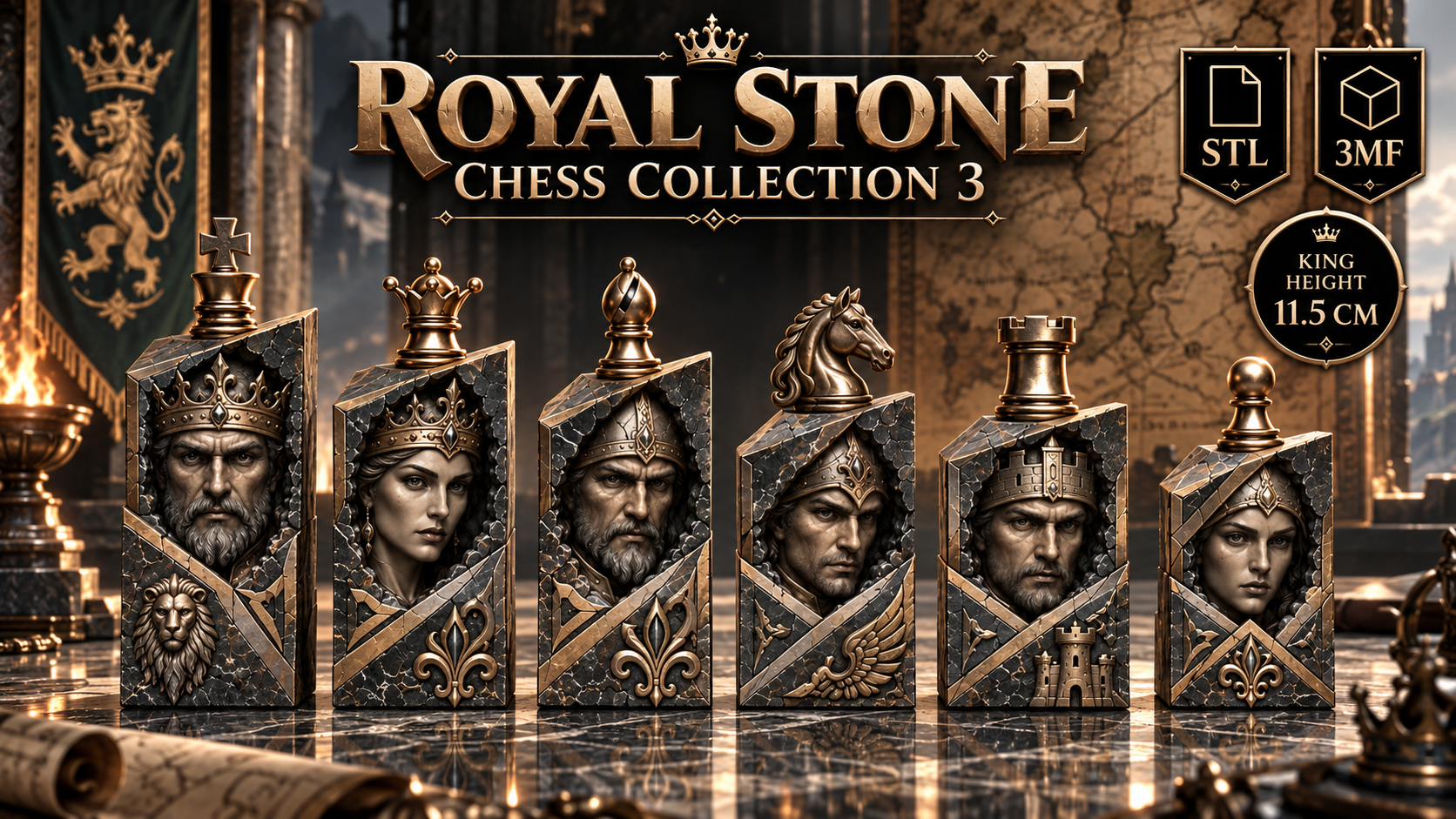 royal stone chess collection 3 royal stone chess collection 3
